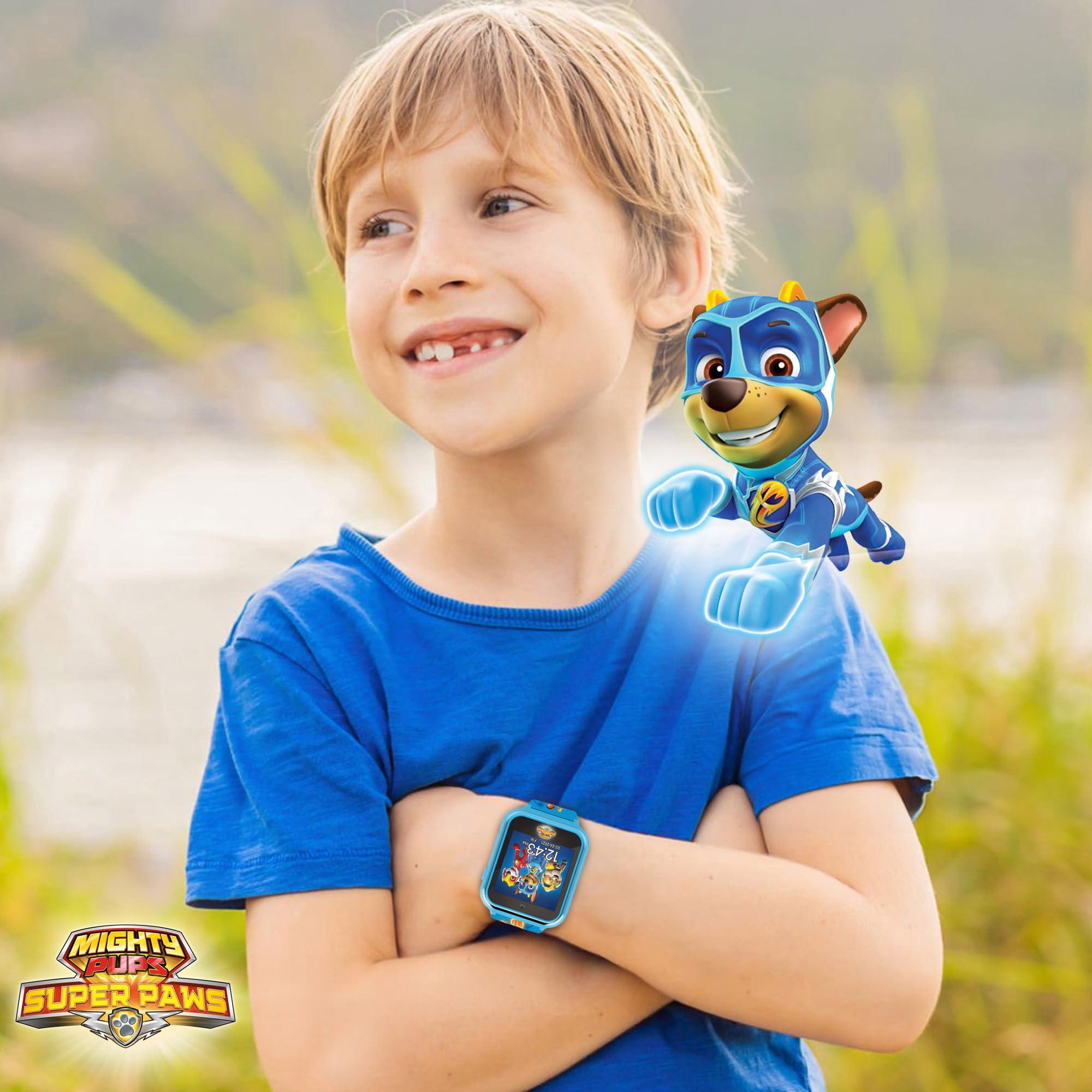 Accutime PAW Patrol Kids Smartwatch - Interactive Fun with 10 Watch Faces, Games, Camera, Alarm, Step Counter & More - Mighty Pups Theme for Boys and Girls - Fits Wrists 5.5'' to 8.0"