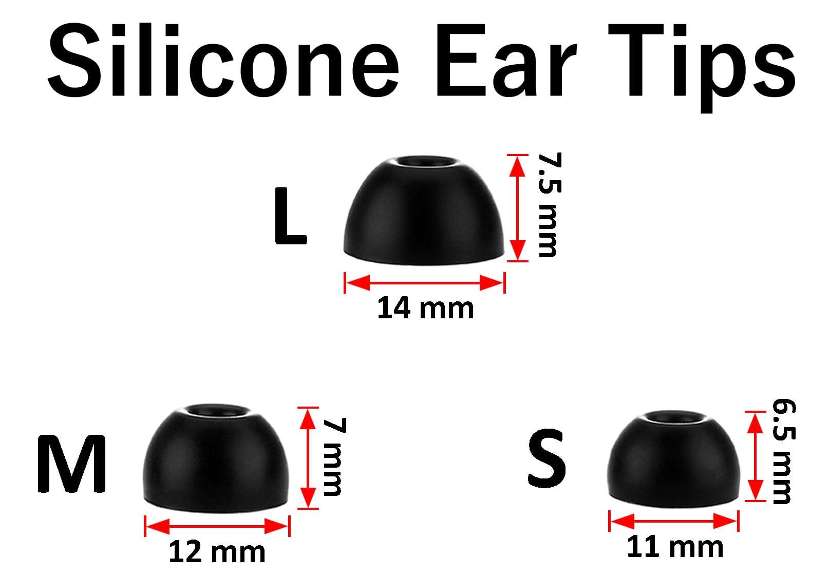 A-Focus A-Focus for Soundcore Space A40 P3i P20i P30i P40i Ear Tips Kit Memory Foam Double Flange Replacement Eartips Earbuds Fit in Case Compatible with Soundcore Sport X10 X20 Life A1 Black 9 Pairs