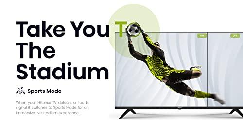 Hisense Hisense A4 Series 40-Inch Class FHD Smart Android TV with DTS Virtual X, Game & Sports Modes, Chromecast Built-in, Alexa Compatibility (40A4H, 2022 New Model) Black