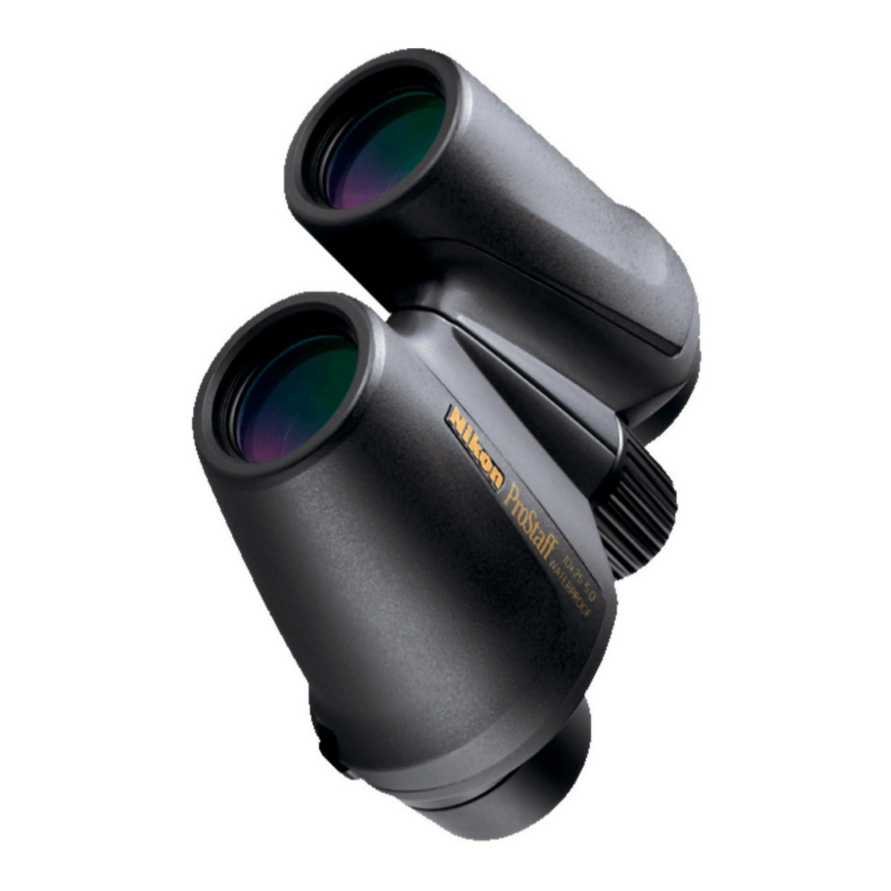 Nikon Nikon PROSTAFF 10X25 Compact Binocular ATB (All-Terrain Binocular) | Waterproof, Fogproof, Long Eye Relief, Rubber Armored Coating, Mutlilayer-coated lenses | Official Nikon USA Model