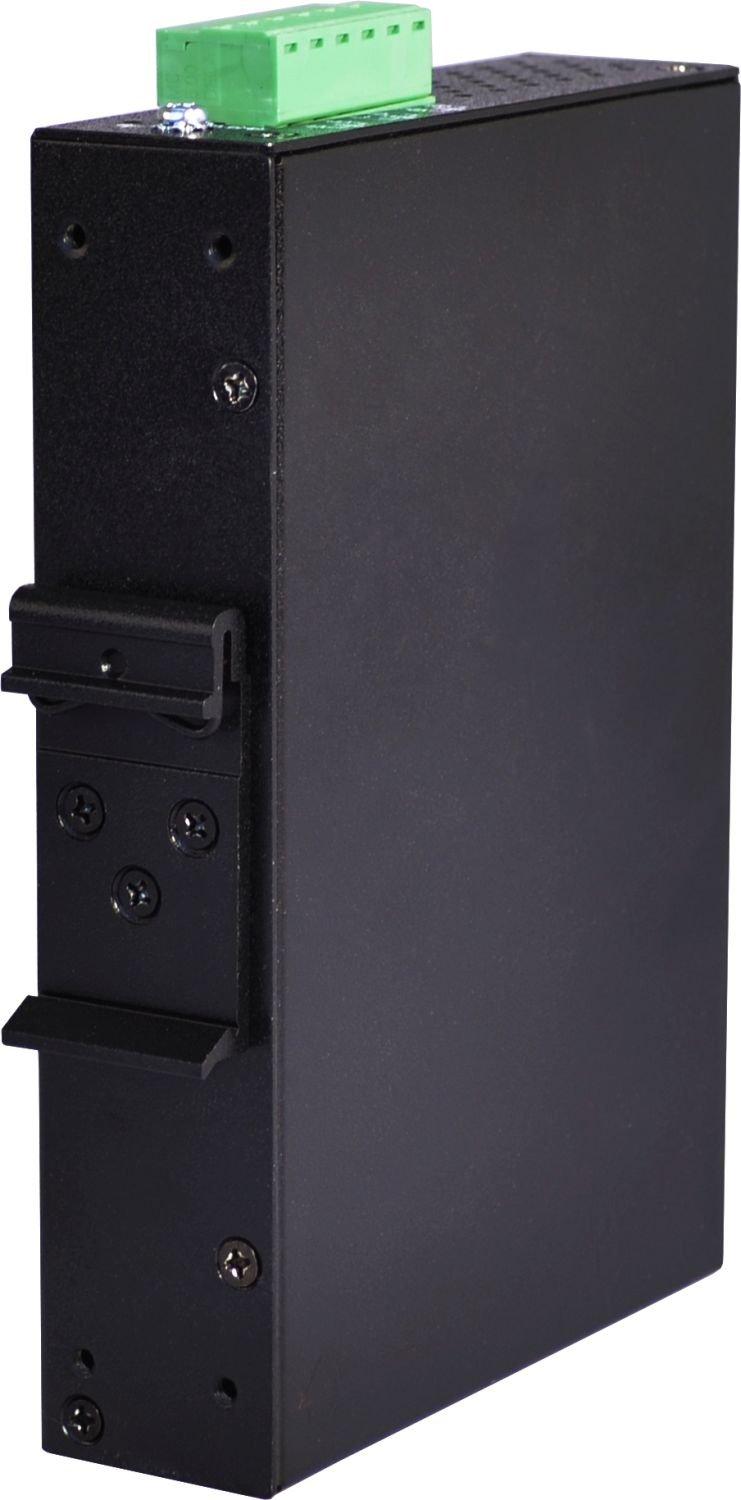 Antaira Technologies Antaira LNX-0702C-SFP Industrial-Grade 7-Port Unmanaged Fast Ethernet Switch, 2 SFP Slots, DIN-Rail Mount, -10 to 70C Operating Temperature, Redundant 12 to 48 VDC Power Input