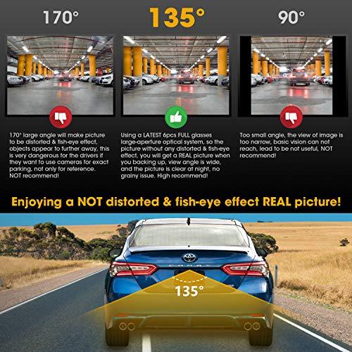 Natika NATIKA Backup/Front/Side View Camera: No Distortion Effect Starlight Night Vision HD Metal Flush or Surface Mount CVBS | AHD Reverse Rear View Backup Camera for Cars Pickup Trucks SUVs RVs Vans