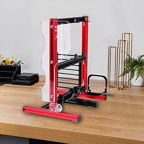 Gdrasuya10 PC Frame Test Bench ITX ATX MATX Test Bench Open Air Case Water Cooling Fan Chassic… (Red)