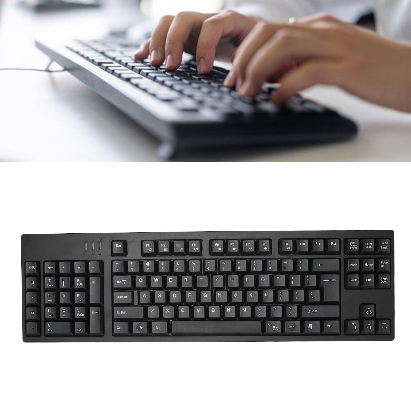 Diydeg Left Handed Mechanical Gaming Keyboard, 109 Keys With Number Pad, Wired Micro USB Connection, Ergonomic for Business, Accounting, Designer, Gamer, Home, Office