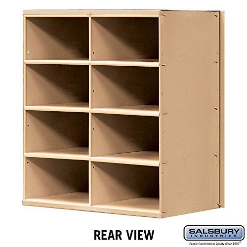 Salsbury Industries Salsbury Industries 2108RL Americana Mailbox, 8 Doors, Rear Loading, Aluminum