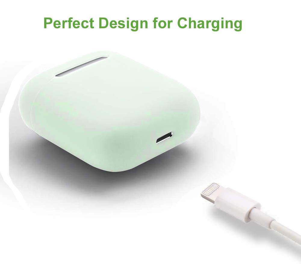 JCSMARTEC Cute Case for Airpods Pro, Funny Frog Cow Bees Soft Silicone Rubber Cover Skin with Anti-Lost Keychain(Cow Case)