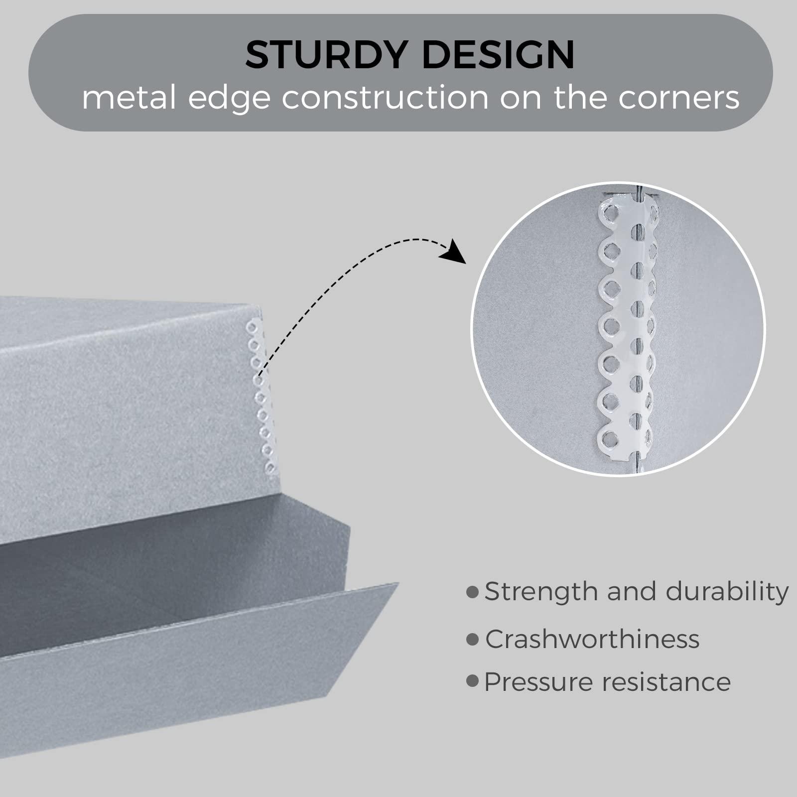 Lineco Lineco, Archival Storage Box, Museum Preservation Organizer with Drop Front Design, Acid-Free with Metal Edge, Preserves Picture Longevity, Photos, Documents, Crafts, DIY, 11x14