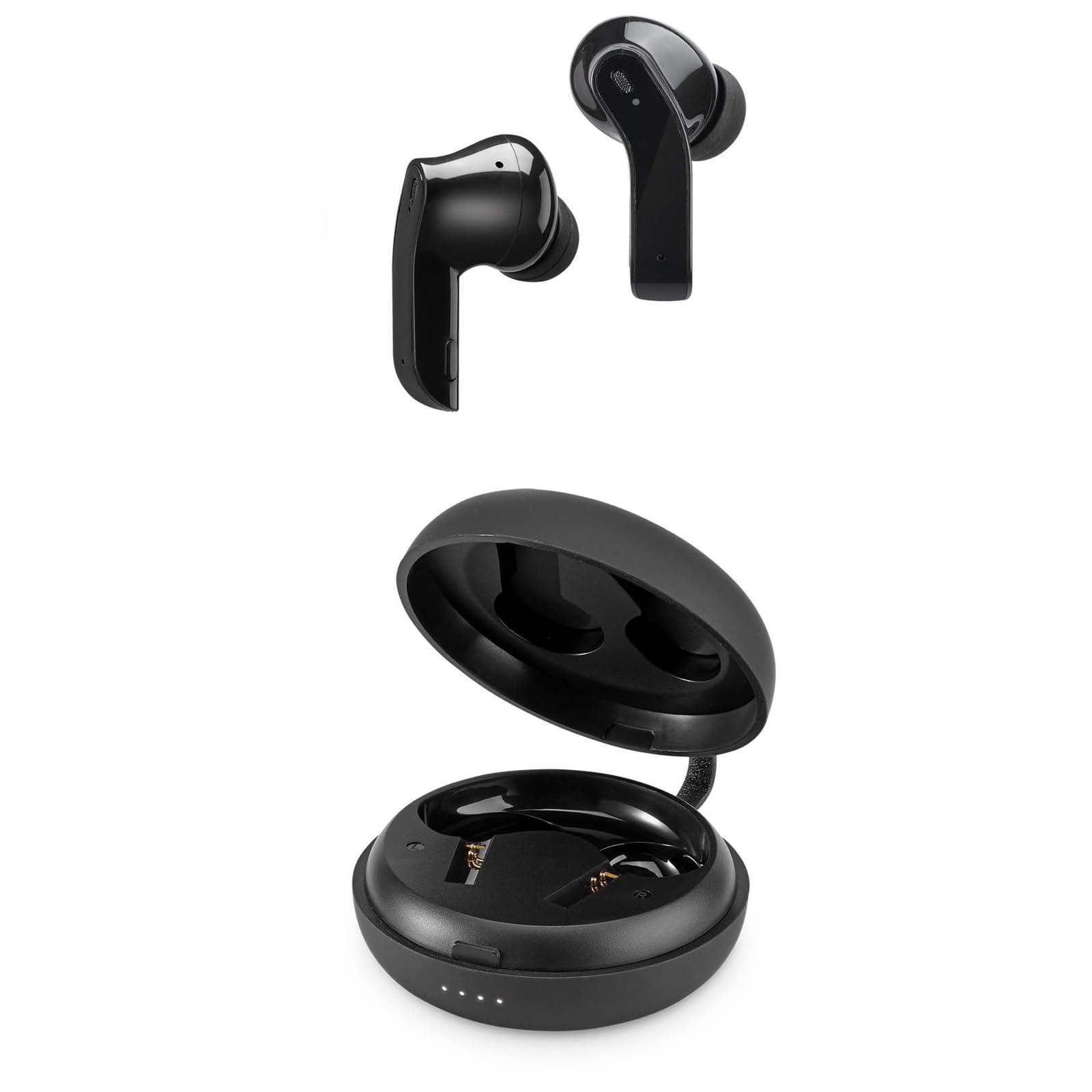 iLive iLive Truly Wire-Free Earbuds with Active Noise Canceling, Charging Case, Includes 3 Set of Ear Tips, Black (IAEBT600B)