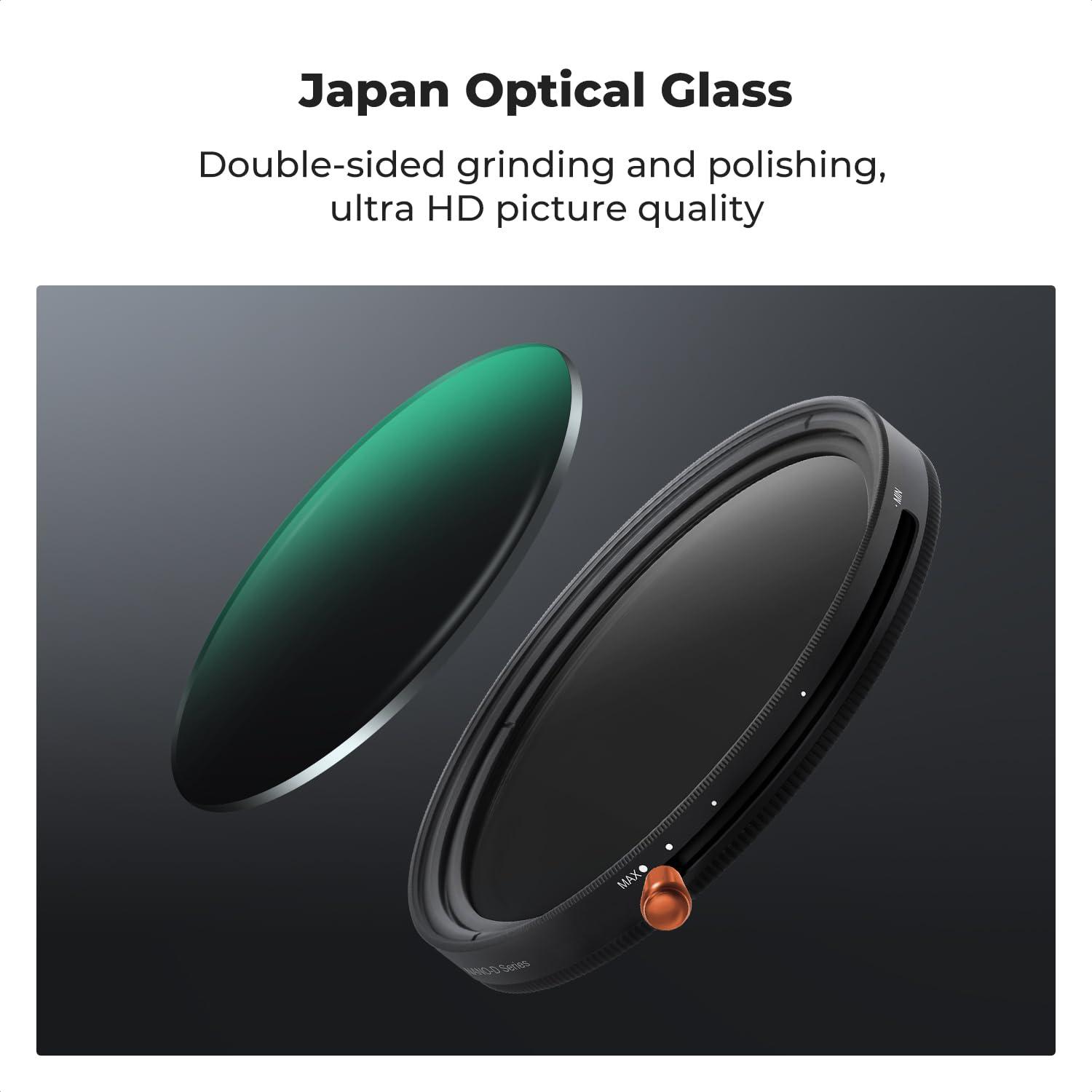 K&F Concept K&F Concept 49mm Variable Fader ND2-ND32 ND Filter and CPL Circular Polarizing Filter 2 in 1 for Camera Lens No X Spot Waterproof Scratch Resistant (Nano-X Series)