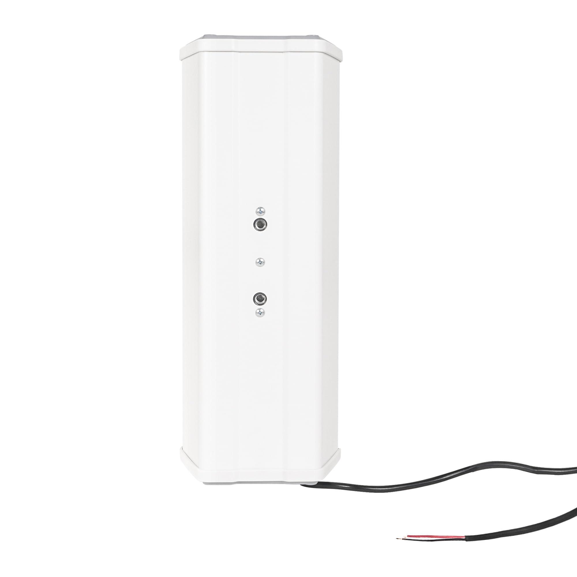 Sound Town Sound Town Pair of 70V/100V Dual 5" Weather-Resistant Column Array Passive Speakers, with IP55-rated Aluminum Enclosure, for Home & Commercial Installations, Indoor & Outdoor, Grey (TARVOS-CL25G-PAIR)