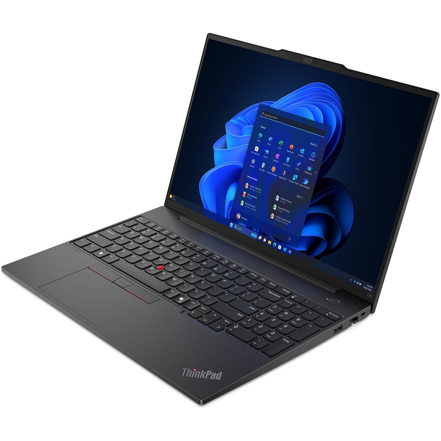 Lenovo Lenovo Thinkpad E16 Gen 2 Business Laptop 16.0" IPS WUXGA Display (AMD Ryzen 5 7535U, 32GB DDR5, 256GB PCIe SSD, Backlit KYB, Fingerprint, WiFi 6E, BT 5.3, Win 11 Pro) w/DKZ Hub
