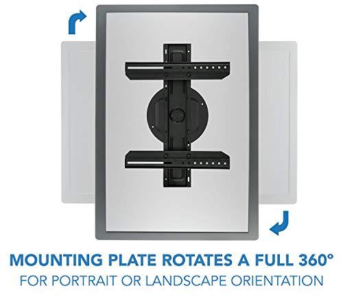 Mount-It! Mount-It! TV Wall Mount Landscape to Portrait Rotation, Fixed Mounting Bracket, Low-Profile for Samsung, Sony, Toshiba, Sharp, LG, Element, Westinghouse, TCL 32 to 60 Inch (Some 70") TVs, 110 lbs