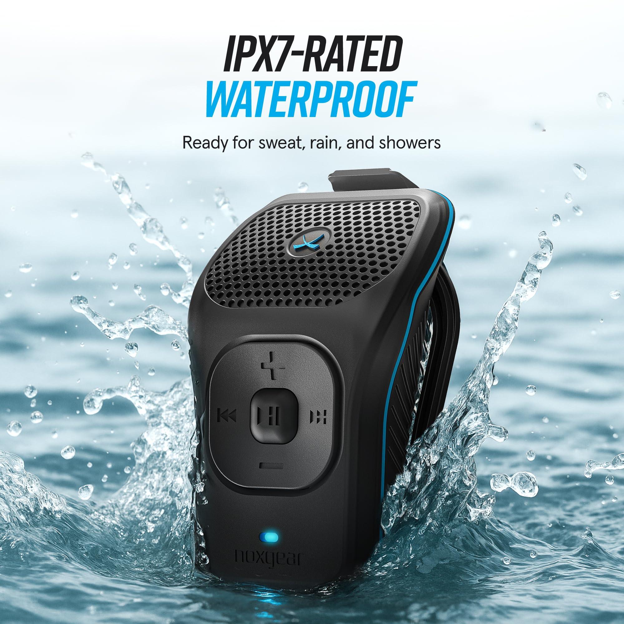 noxgear noxgear 39g Wearable Bluetooth Speaker, Magnetic Mini Clip-On, Waterproof Up to 15 Hours Playtime | Clip On Bluetooth, Wearable Speaker with Microphone, 100ft Range