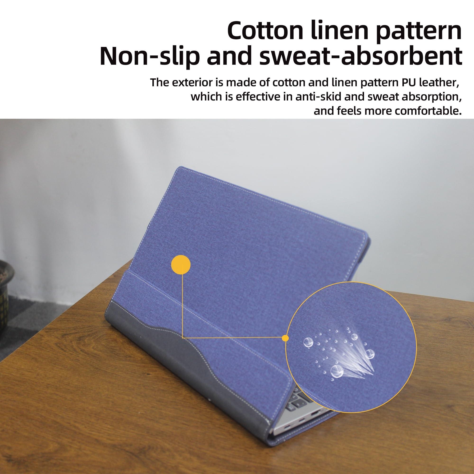 VEVOOD Laptop Case for HP Envy x360 Convertible 15-inch Laptop 15-es2026nr|15-es2010nr 2022|15-eu1026nr| 15-es2000 Series 15.6inches Notebook Sleeve Detachable Protective Back Shell (Blue)