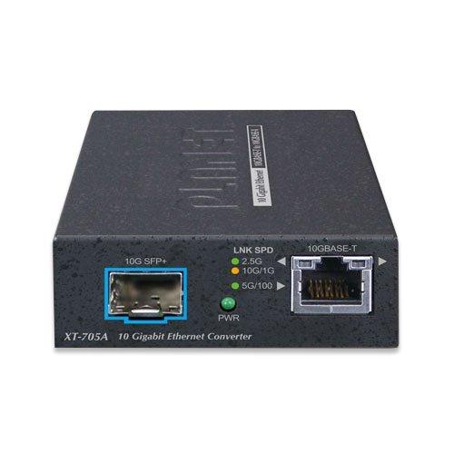 PLANET TECHNOLOGY XT-705A 10G/5G/2.5G/1G/100M Copper to 10GBASE-X SFP+ Media Converter