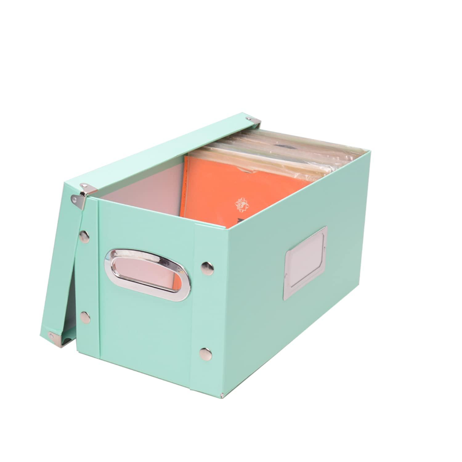 Snap-N-Store Snap-N-Store Vinyl Record Storage Box - 7"/45 RPM - 1 Pack Crate Holds up to 75 Vinyl Albums - Mint