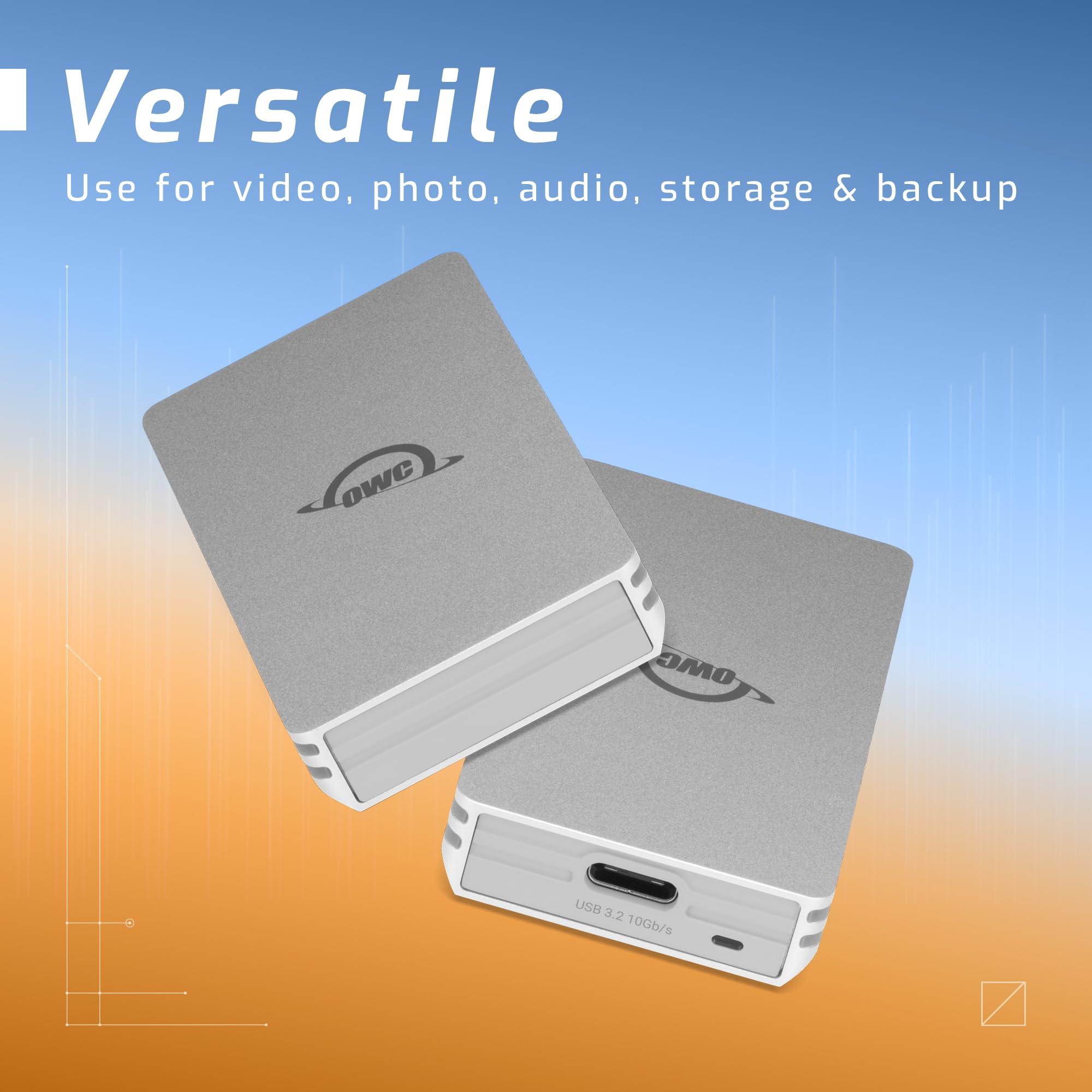 OWC OWC 1TB Envoy Single Ultra Portable Aluminum Bus Powered 10G/s USB-C Thunderbolt Compatible External NVMe SSD Drive