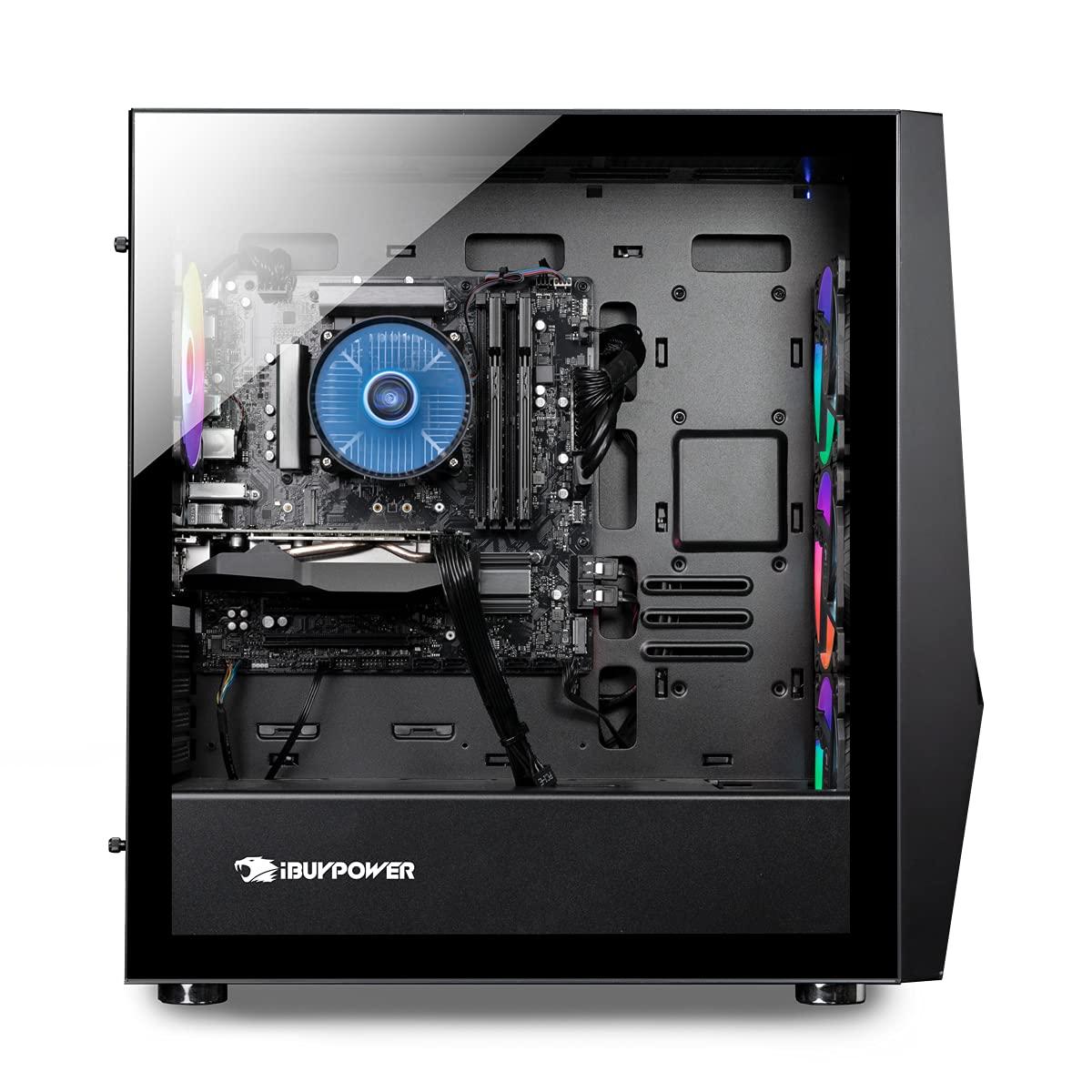 iBUYPOWER iBUYPOWER Pro Gaming PC Computer Desktop Slate5MR 243i (Intel Core i7-11700F 2.5 GHz,AMD Radeon RX 6600 8GB, 16GB DDR4, 500GB SSD + 1 TB HDD, WiFi Ready, Windows 11 Home)