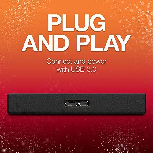 Seagate Seagate Backup Plus Slim STHN2000400 2 TB Portable Hard Drive - External - Black