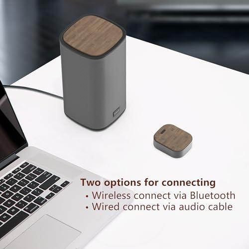 KEiiD KEiiD Bluetooth Computer Speakers with Wireless Touch Control Pod for PC Laptop/Desktop Wireless Stereo Gaming Speakers, 4 EQ Modes, Aesthetic Style, 2024 New Model