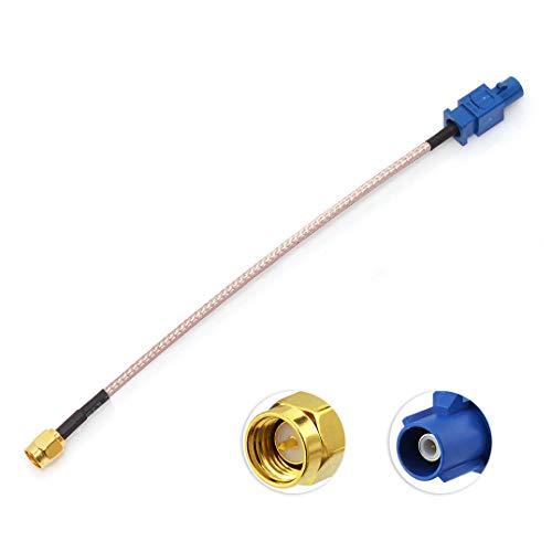 BINGFU Bingfu Vehicle Car GPS Antenna Adapter Cable SMA Male to Fakra C Male Blue Coaxial Pigtail Cable 15cm 6 inch for Vehicle Truck SUV Car Stereo Head Unit GPS Navigation Receiver System GPS Tracker Modem
