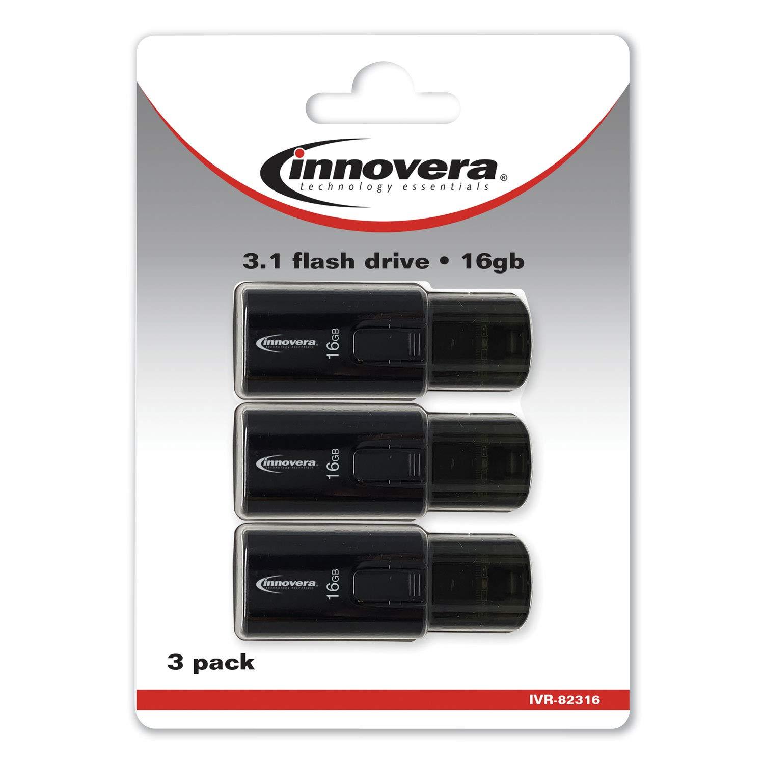 Innovera Innovera 82316 16 GB USB 3.0 Flash Drive (3/Pack)