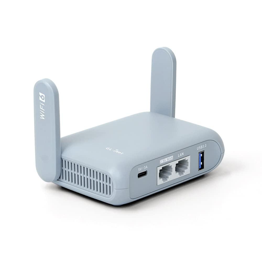 GL.iNet GL.iNet GL-MT3000 (Beryl AX) Pocket-Sized Wi-Fi 6 Wireless Travel Gigabit Router & GL.iNet GL-MT6000 (Flint 2) WiFi 6 Router