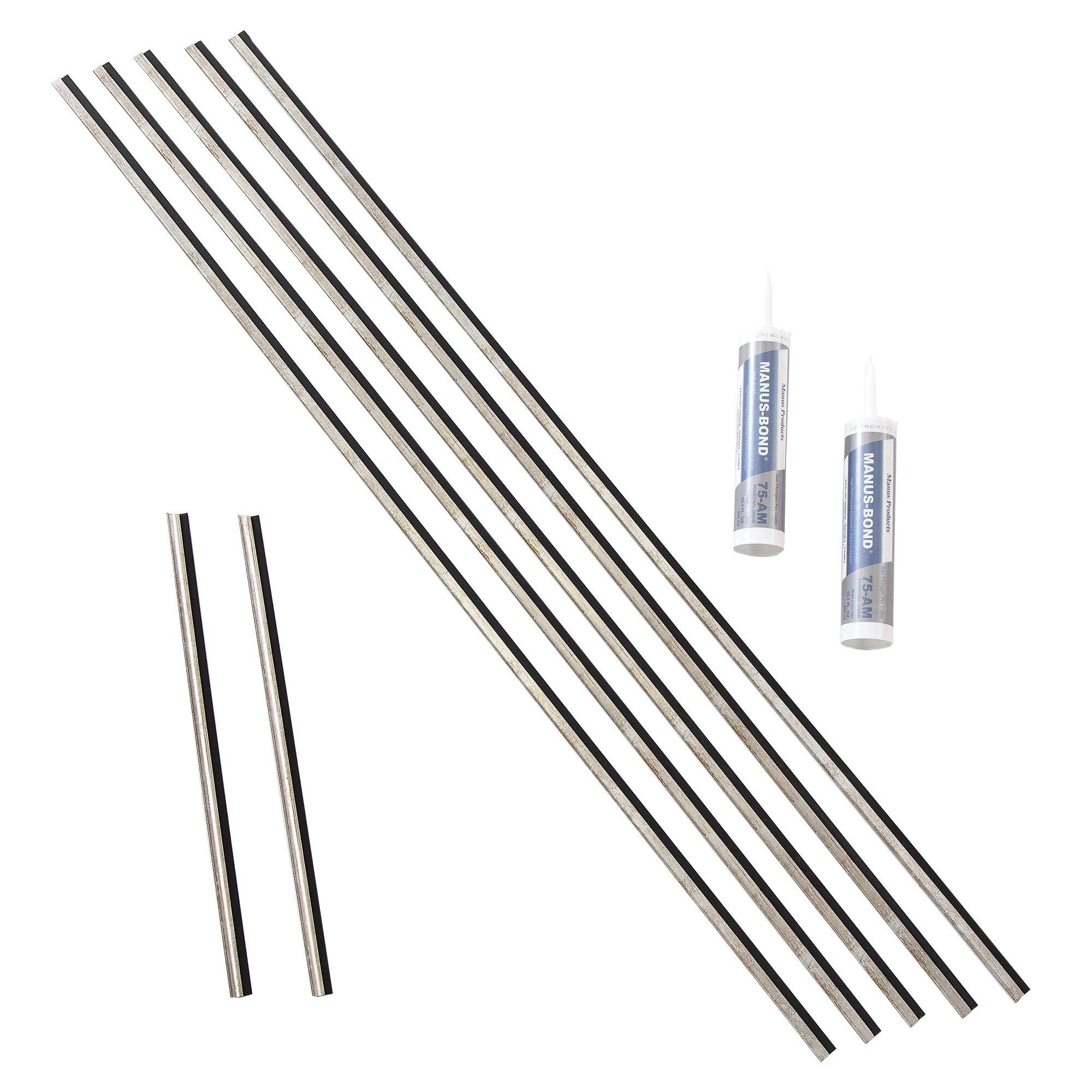 FASDE FASDE Traditional Style/Pattern 4 Decorative Vinyl Backsplash 15 sq ft Kit in Brushed Nickel