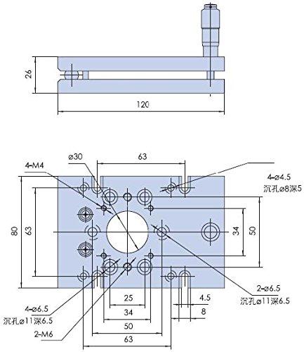 PDV PT-QX01 One-Axis High Load Tilt Platform Precise Manual Tilt Stage Tilt Range: +/- 3 Degree
