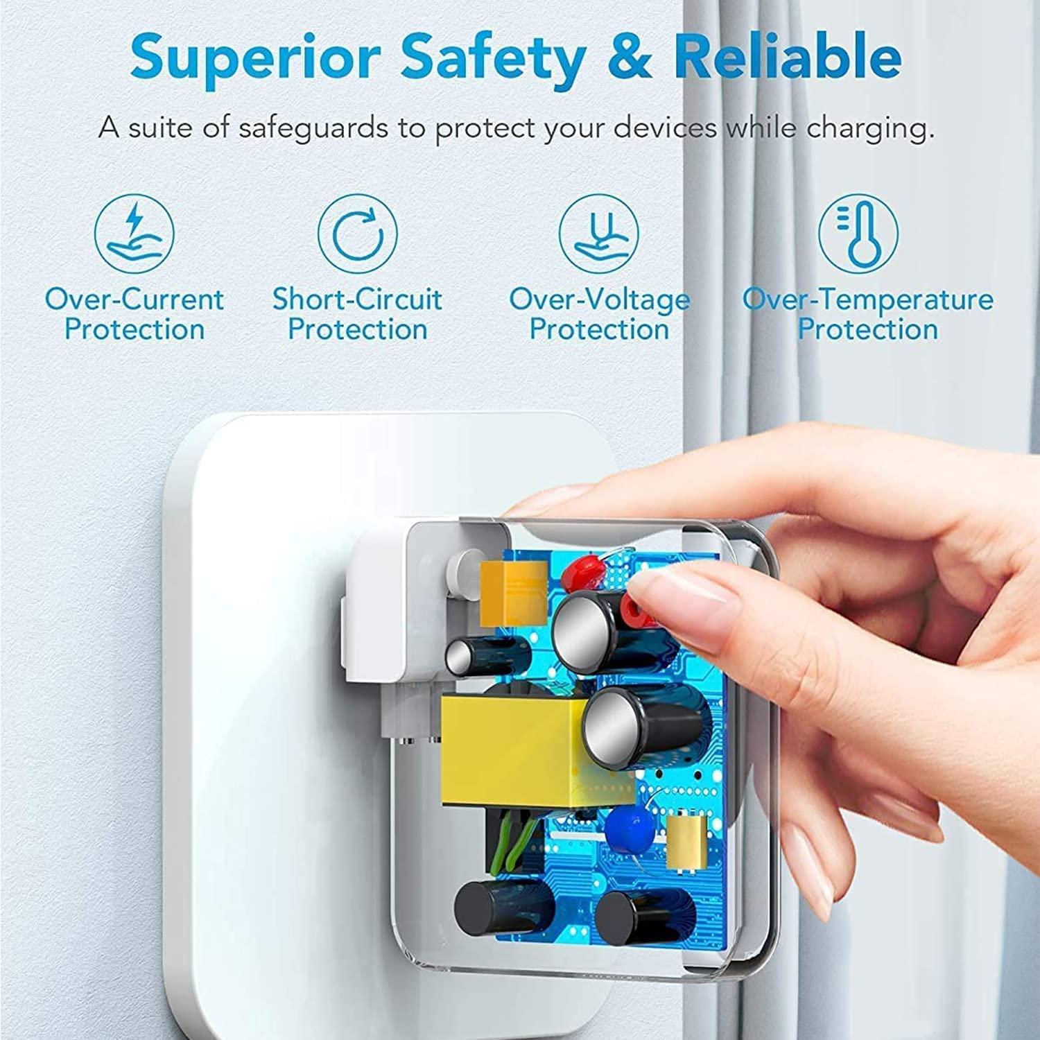 ATLZXL MacBook Pro Charger ATLZXL 96W USB C Charger Power Adapter Compatible with MacBook Pro Air 13 14 15 16 inch New ipad Pro and All USB C Device 5.9ft USB-C to C Charge Cable