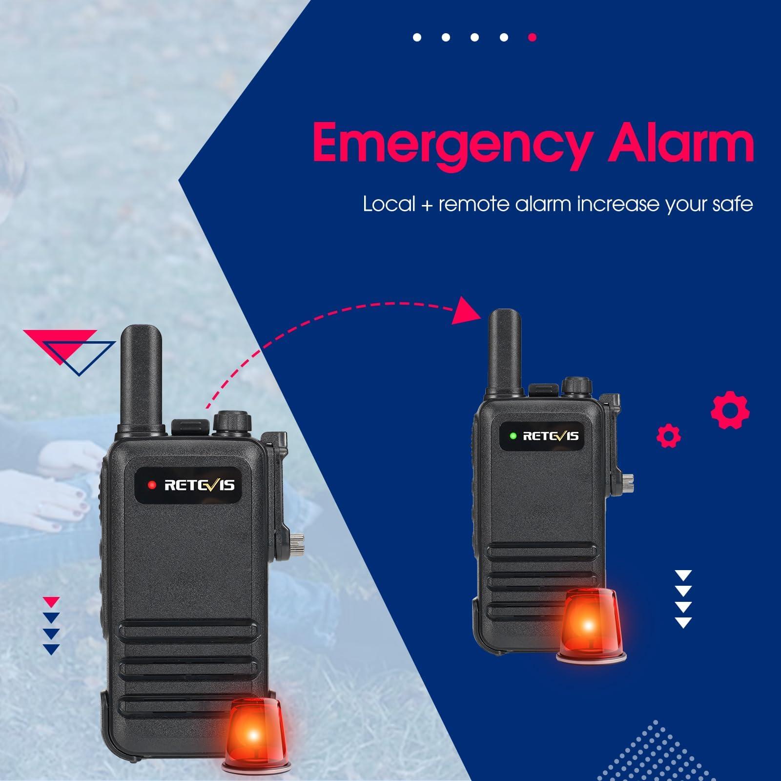 Retevis Retevis RB48 Heavy Duty Waterproof Walkie Talkies(10 Pack) Bundle with RB47 Radios Walkie Talkies, Waterproof Version RT22(10 Pack), for Construction Business