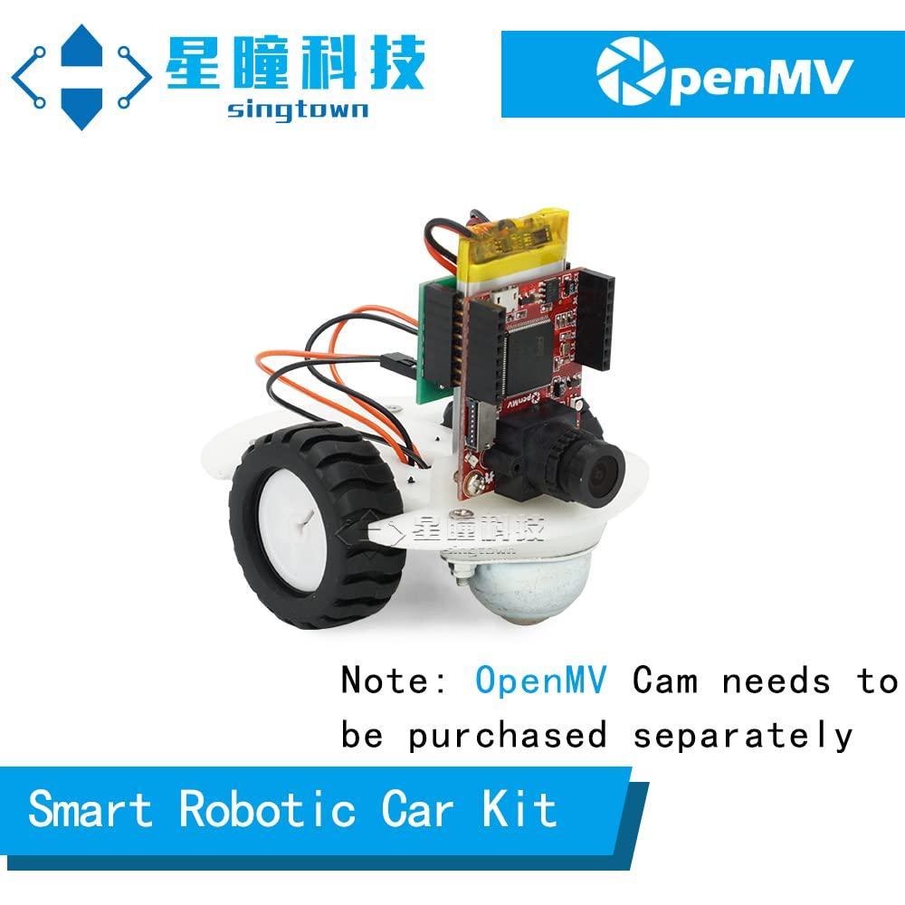 OpenMV OpenMV SingTown Smart Robotic AGV Car Kit Genuine, Auto Tracking Color Balls or Following Lines, Apply to Cam H7 Plus, Cam H7, Cam M7, Cam H7 R2