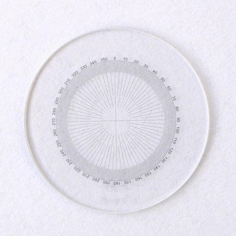 RADHAX RADHAX Microscope Kit Reticle Eyepiece Micrometer 360 Degree Angle Diameter 20.4 Mm for Biological Microscope Microscope Lens Adapters
