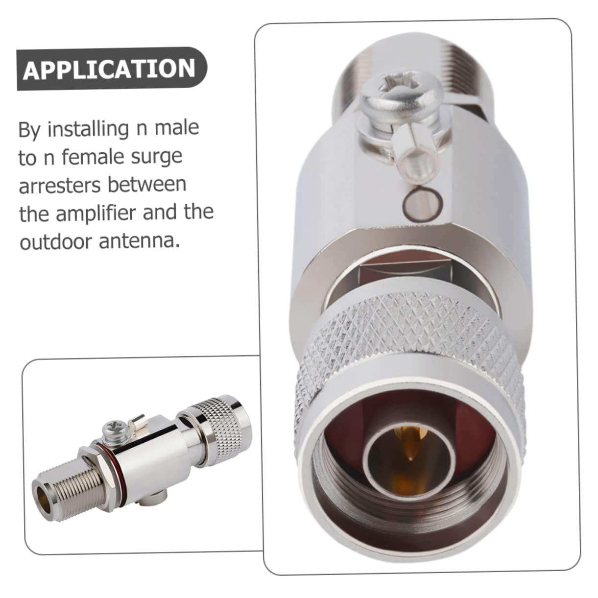 Homoyoyo Homoyoyo Coax Cable Surge Protector Outdoor Protection n Male to n Female Arrestor Protector