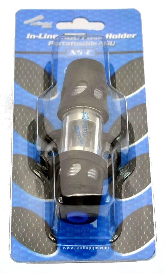 Audiopipe AGU Inline Glass Style Fuse Holder Audiopipe 4 Ga and 8 Ga Car Audio Apmlifier