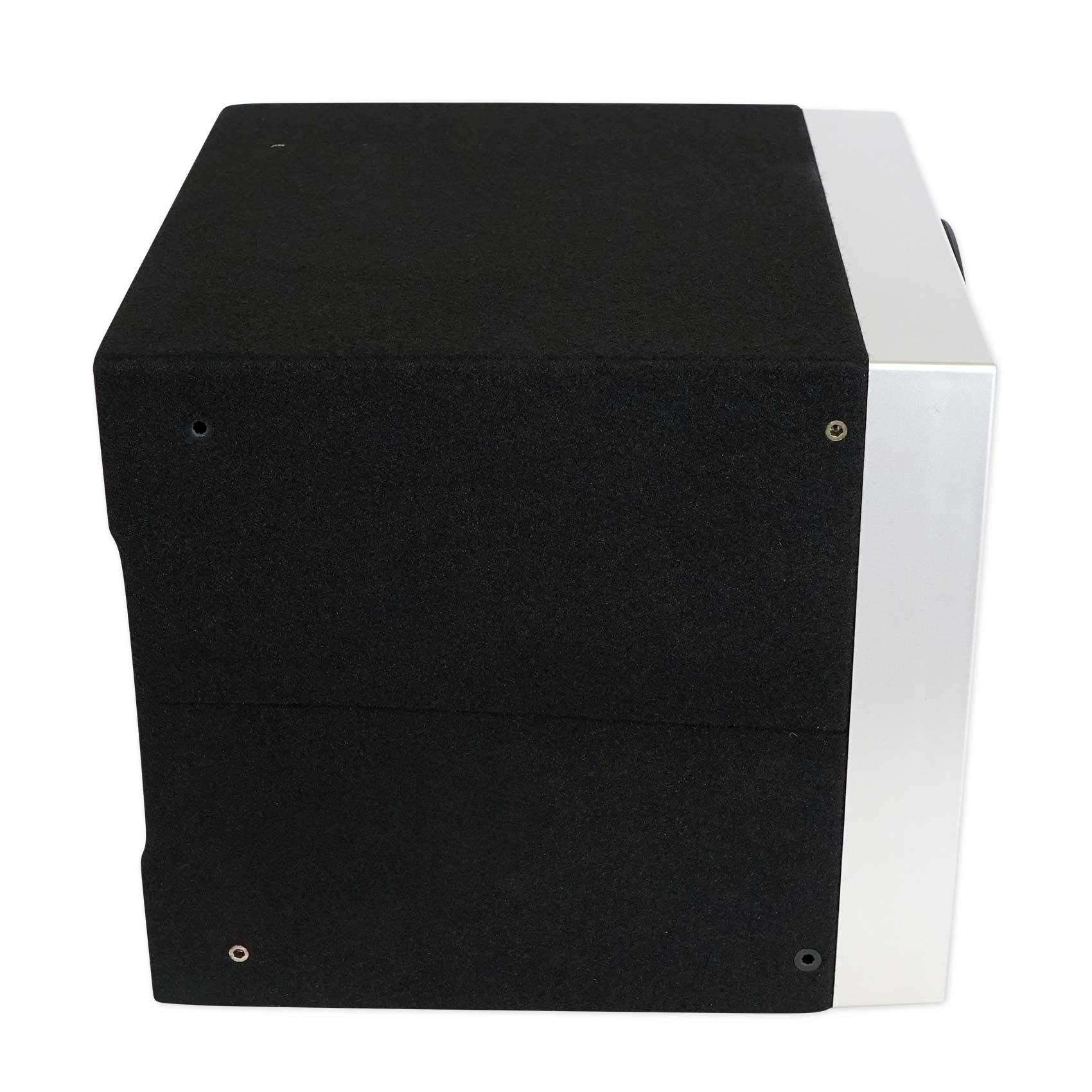 Alpine Alpine S-SB10V Loaded 10\" 600w S-W10D4 Sub Enclosure Box Bundle with ALPINE S-A60M 600 Watt RMS Mono Car Audio Amplifier Subwoofer Amp Class-D and Rockville RWK41 4 Gauge Car Amp Wiring Kit (3 Items)