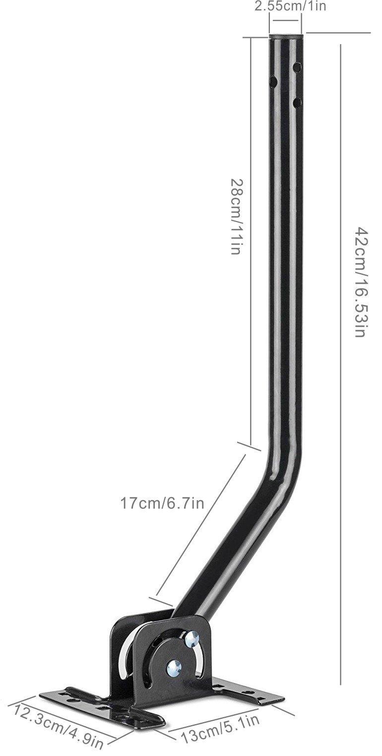 pingbingding PBD Outdoor Digital HD TV Antenna with High Gain Amplifier 150 Mile Long Range for UHF/VHF, Mounting Pole, 40FT RG6 Coaxial Cable, Easy Installation