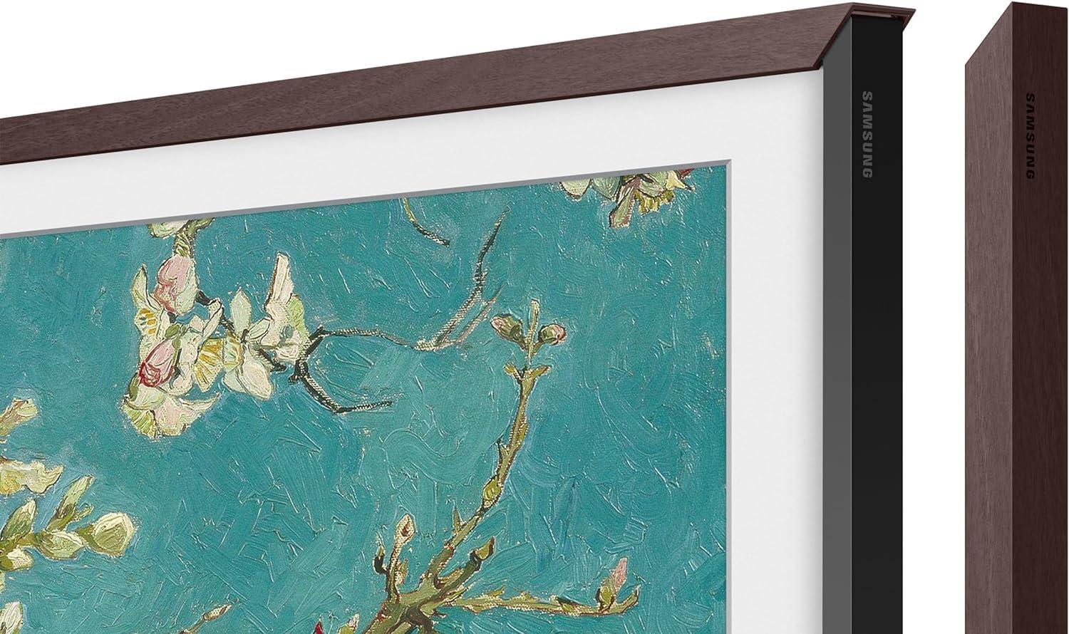 SAMSUNG SAMSUNG 32-Inch Class QLED The Frame LS03C Series Smart TV w/Alexa Built-in (QN32LS03CB, Latest Model) + Free Brown Bezel Value $99 VGSCFC32BWB