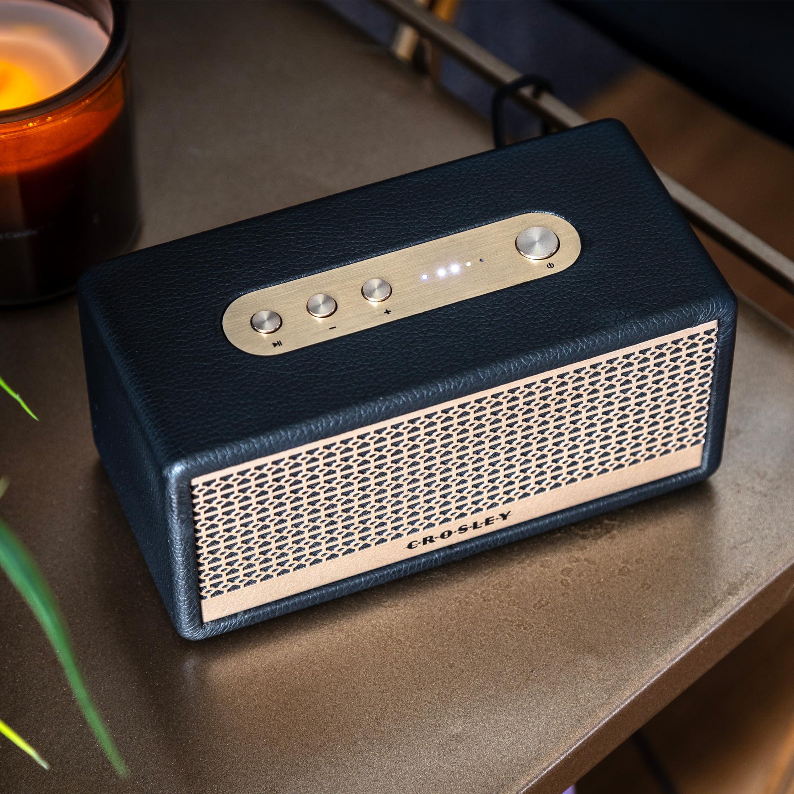 Crosley Crosley CR3113A-BK Montero Small Portable Rechargeable Bluetooth Speaker, Black