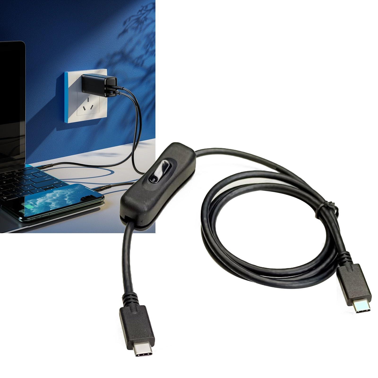 Necvior Necvior USB C Power Switches Cable - USB 3.1 PD100W Fast Charging for Phone and Laptop