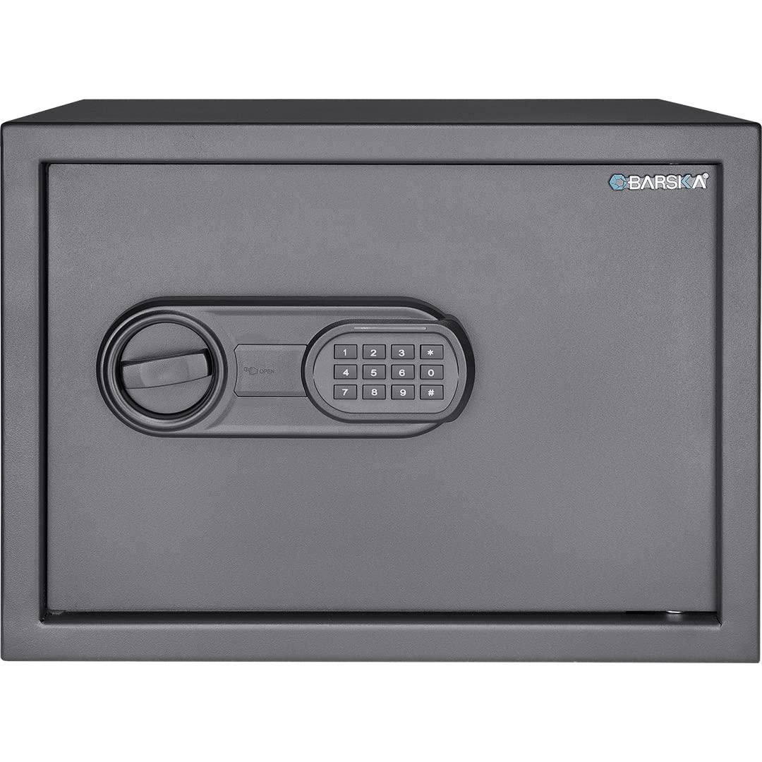 Barska Barska 0.8 Cu. Ft Digital Keypad Safe LED Interior Light, Extra-Wide for Laptops, Silent Mode, Steel Security Safe