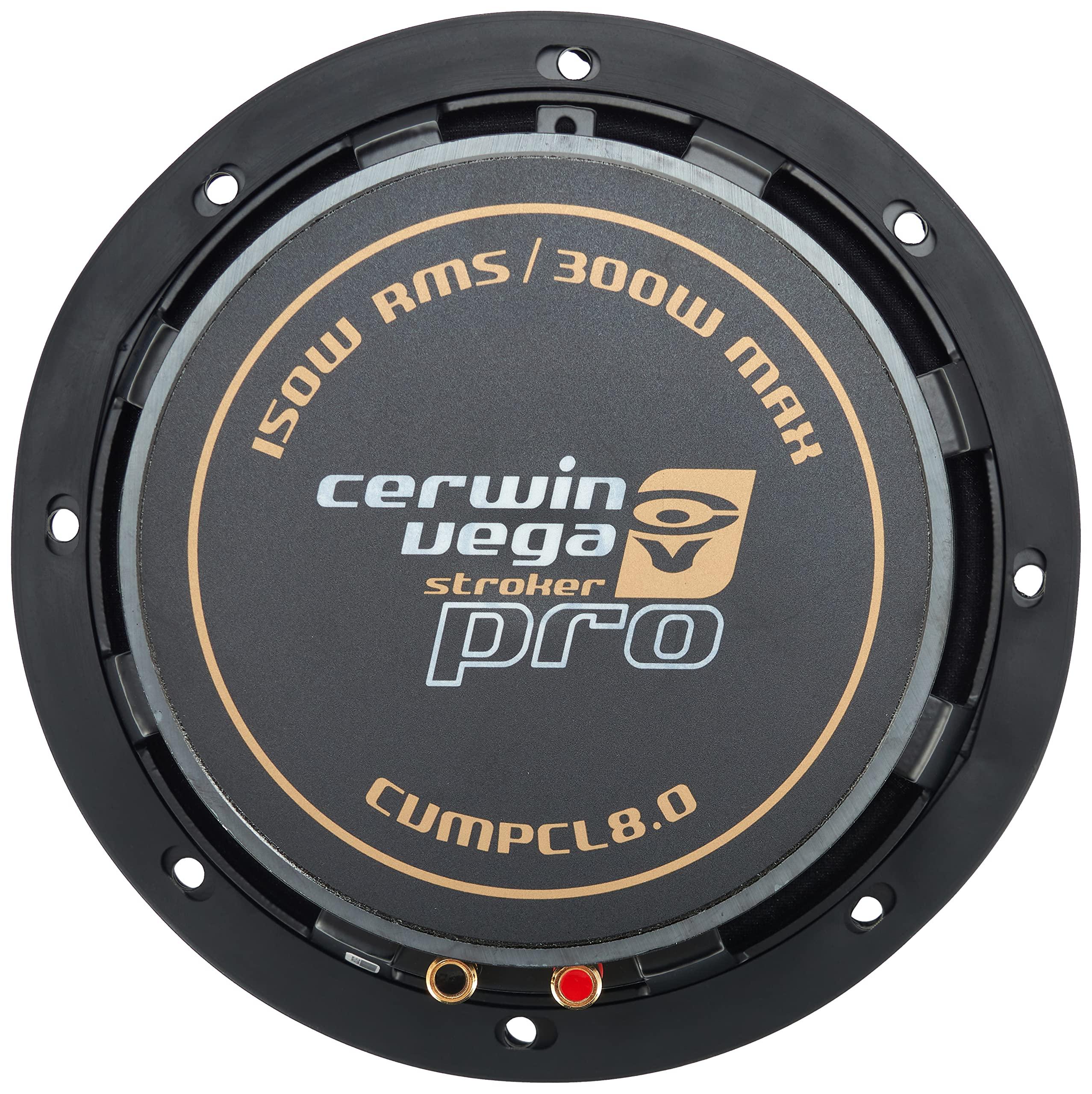 Cerwin-Vega CERWIN-VEGA! CVMPCL8.0 8\" 400W Stroker Pro Mid-Range Car Audio Speakers