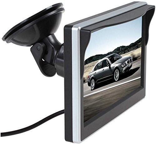 BW BW 5 Inch Digital Color TFT-LCD Car Monitor Car View Monitor with Two Brackets and Two Video Input, HD 800*480 High -resolution Picture & Full Color LCD Backlight Display for Car Rearview Backup Cameras/Car DVD/VCD/GPS/other Video Equipment