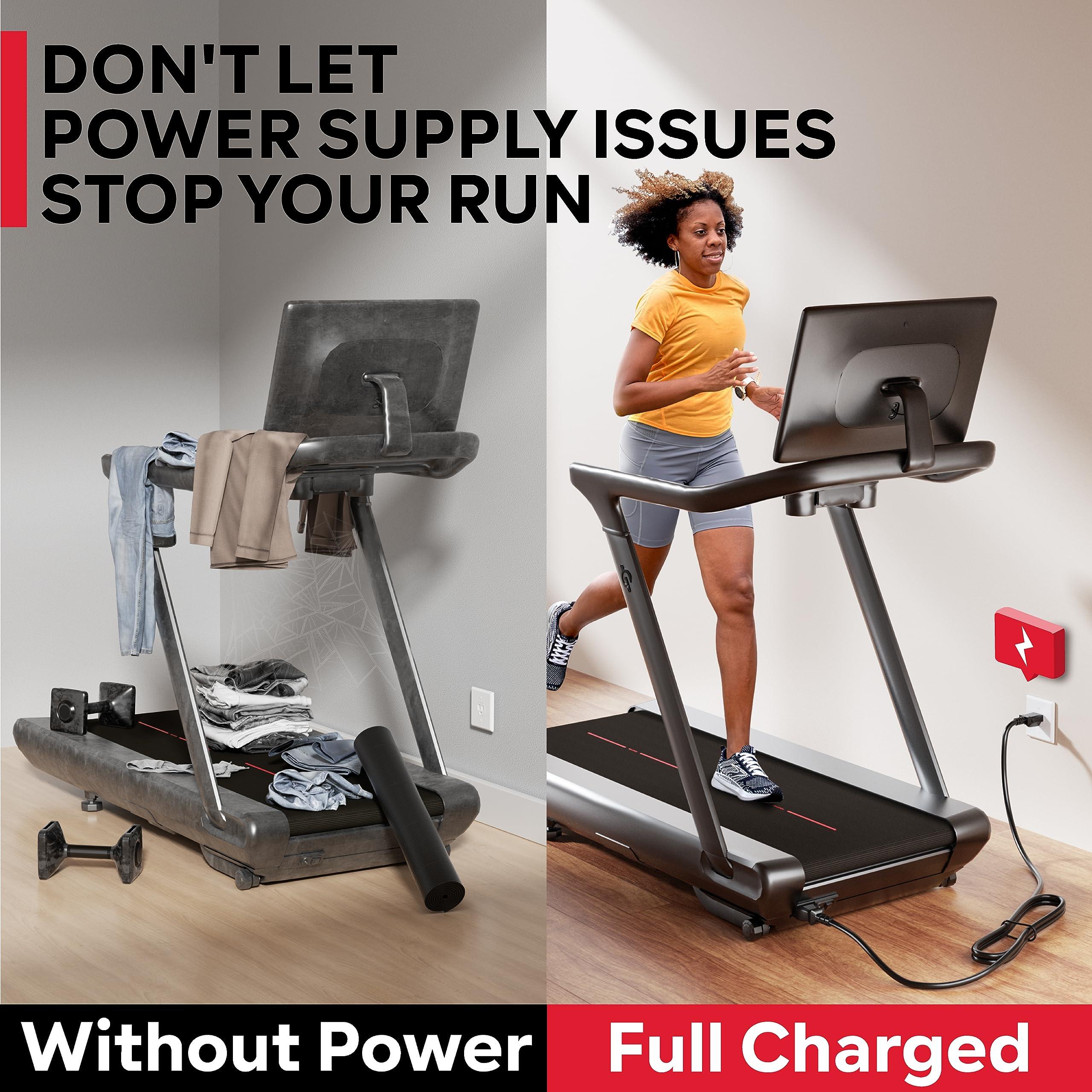 PeloFamily Power Cord Replacement for Treadmills and Computers, Extra Long 8 Feet Cord Compatible with Peloton Tread and Superfit Treadmill, 14 AWG Heavy Duty AC Power Supply Cable, Universal 3 Prong