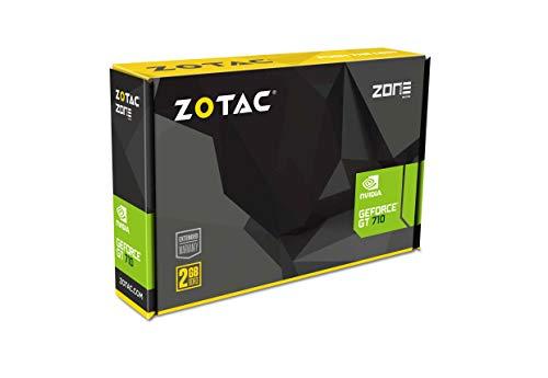 ZOTAC ZOTAC GeForce GT 710 2GB DDR3 PCI-E2.0 DL-DVI VGA HDMI Passive Cooled Single Slot Low Profile Graphics Card (ZT-71302-20L)