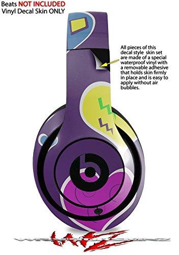WraptorSkinz Skin Decal Wrap Works with Beats Studio 2 and 3 Wired and Wireless Headphones Crazy Hearts Skin Only Headphones NOT Included