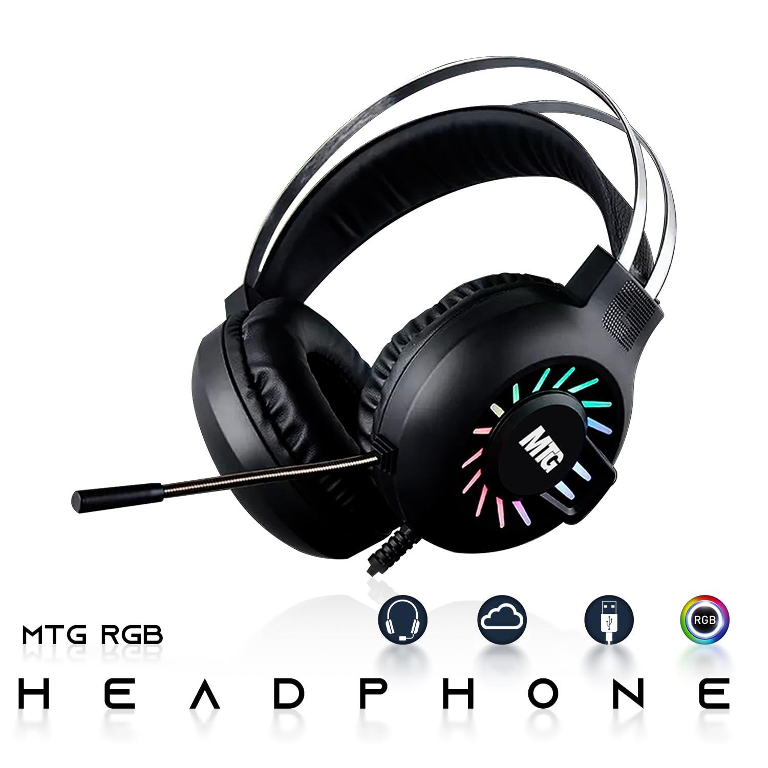 TechMagnet HP G3 Gaming Desktop PC, Intel Core i7 6th Gen, RX 550 Graphics, 16GB RAM, 240GB SSD | 2TB HDD, MTG New 24 Inch Dual Monitor, RGB Keyboard Mouse, RGB Headphone, Webcam, Windows 11 Pro (Renewed)