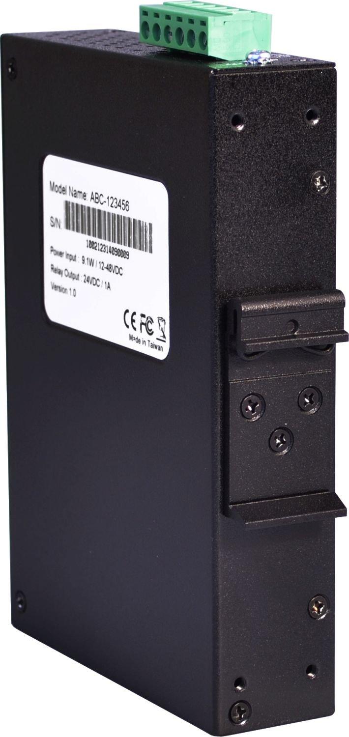 Antaira Technologies Antaira LNX-0702C-SFP Industrial-Grade 7-Port Unmanaged Fast Ethernet Switch, 2 SFP Slots, DIN-Rail Mount, -10 to 70C Operating Temperature, Redundant 12 to 48 VDC Power Input