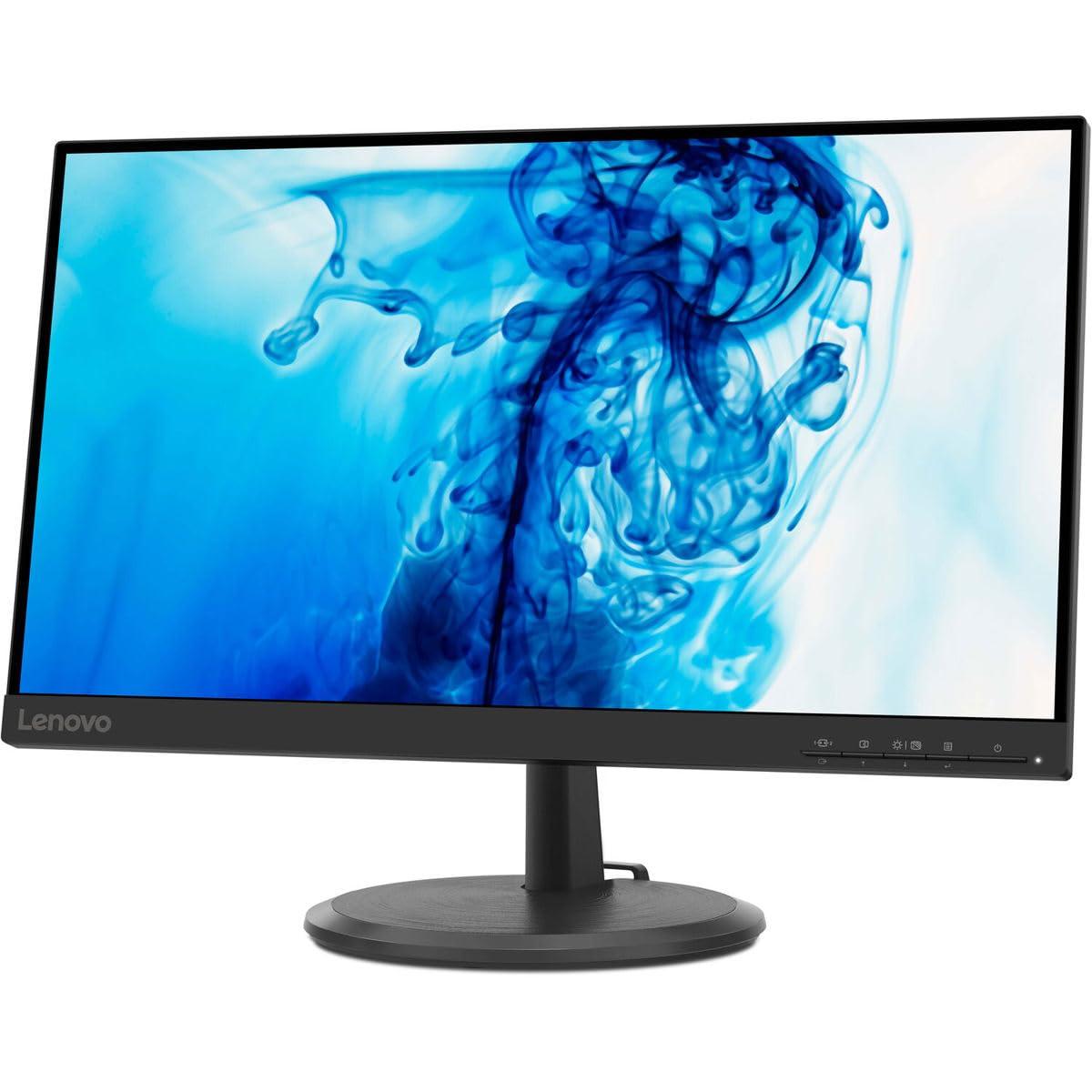 Lenovo Lenovo D22e-20 Monitor, 21.45 FHD Display, Customizable Tilt Stand, HDMI and VGA Ports, 250 Cd/m Brightness, Flicker-Free, 75Hz Refresh Rate, AMD FreeSync, Raven Black