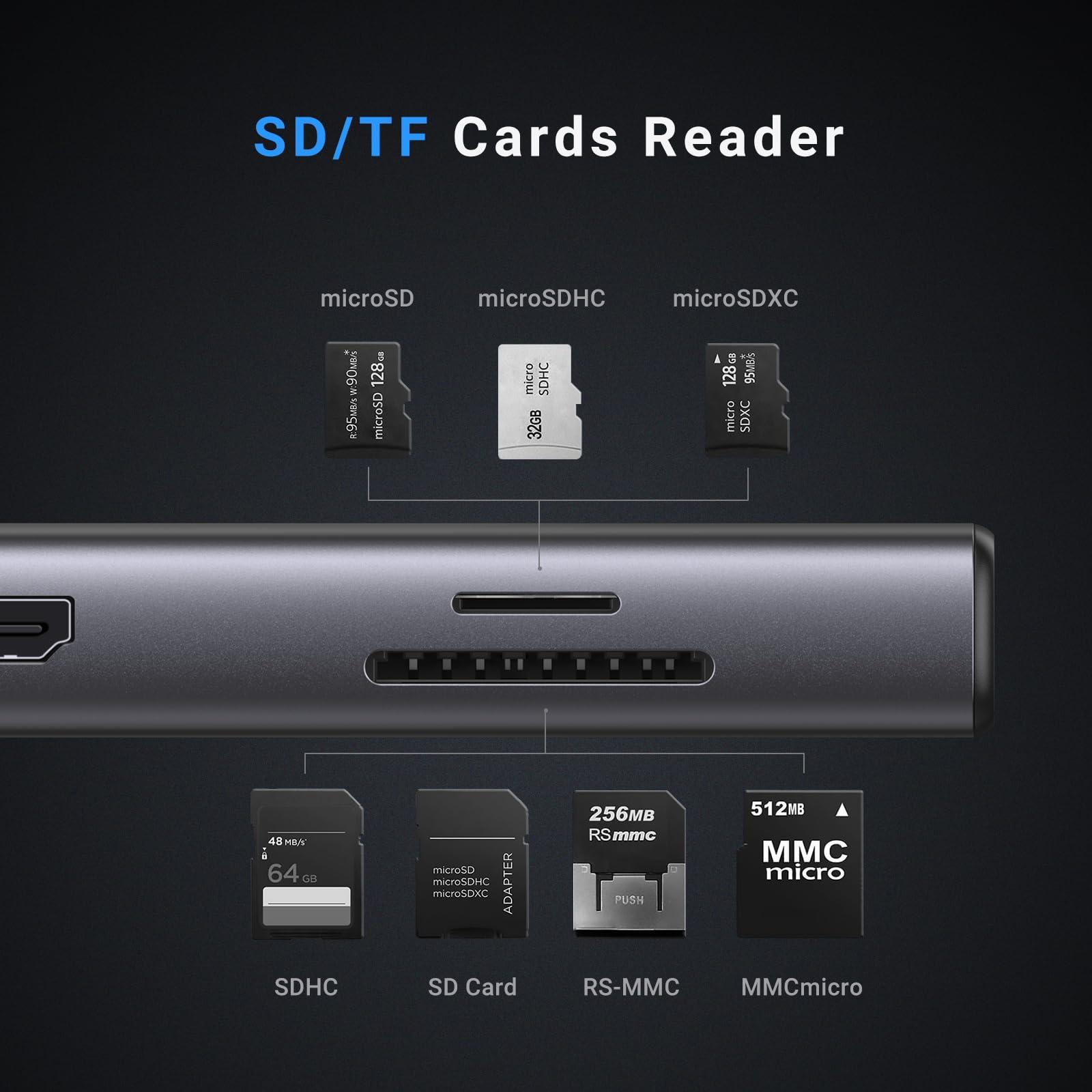 UGREEN UGREEN Revodok Pro 109 USB C Hub 9 in 1 10Gbps USB C 3.2 & USBA 3.2 4K HDMI, 100W Power Delivery, SD/TF Card Reader Gigabit Ethernet for MacBook Pro/Air,iPhone 16 15 Pro/Pro Max, Thinkpad and More.